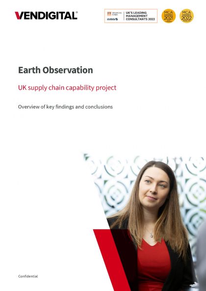 Earth Observation NSP UK supply chain capability project cover